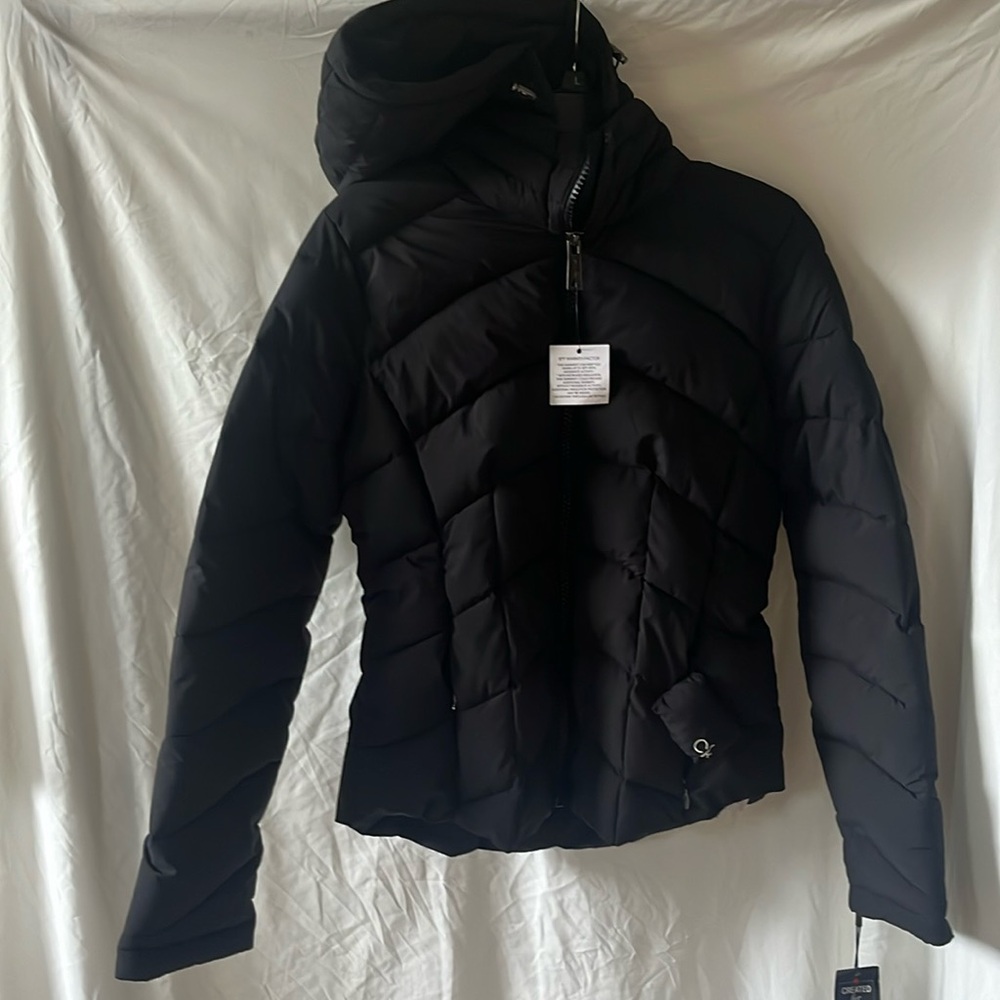 Calvin Klein Infinite Stretch Water Resistant Warmth Medium Puff Coat Jacket